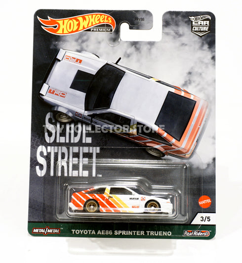 Hot Wheels Slide Street Toyota AE86 Sprinter Trueno Diecast Car Culture